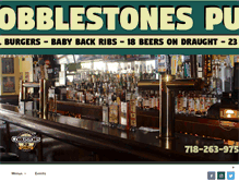 Tablet Screenshot of cobblestonespub.com